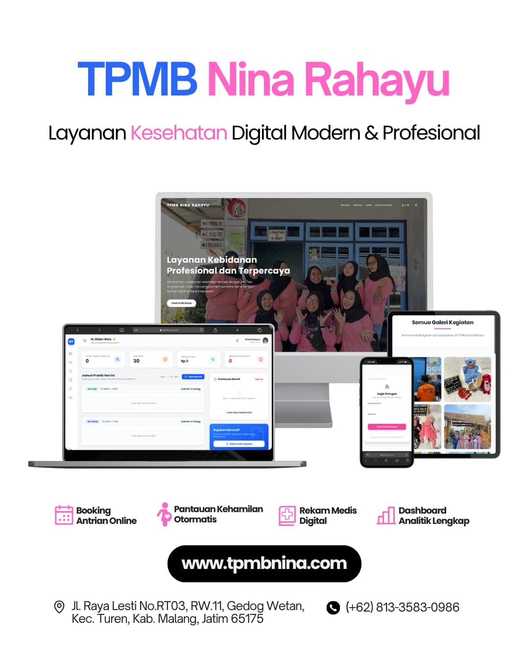 TPMB Nina Web Mockup